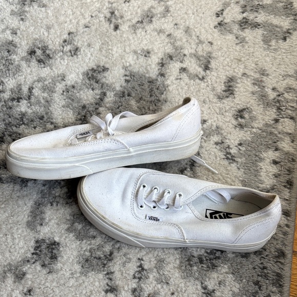 Vans Shoes - Vans Classic White Lace-Up Sneakers